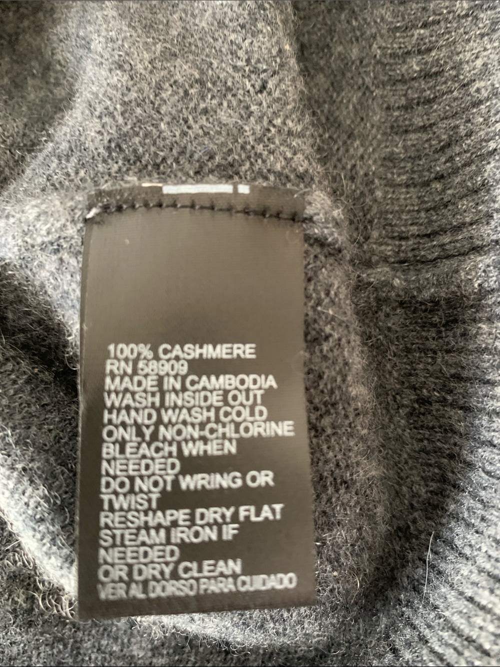 NWT ANTONIO MELANI Charcoal Gray Crewneck Pocket Sweater Size M - Picture 6 of 6